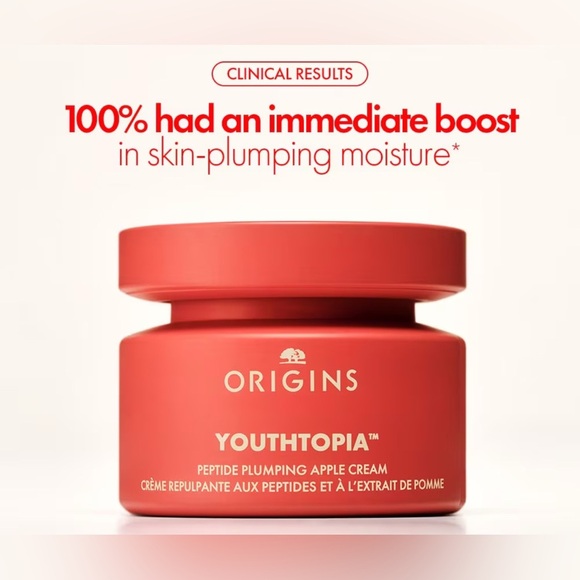 NIB Origins Youthtopia Peptide Plumping Apple Cream Face Moisturizer w/ Peptides - Picture 5 of 16